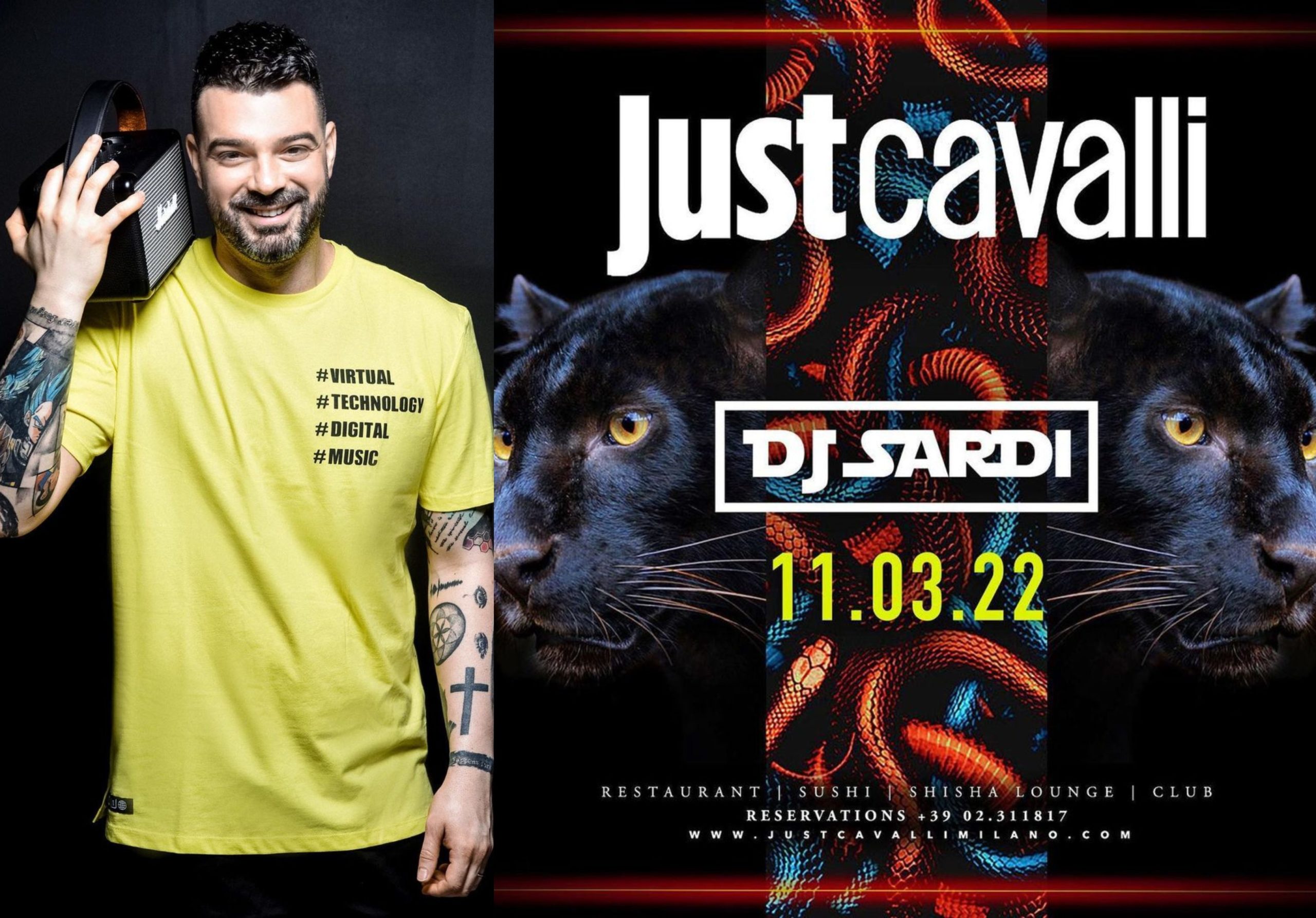 Ekskluzive/ Just Sardi: Dj shqiptar në Just Cavalli në Milano