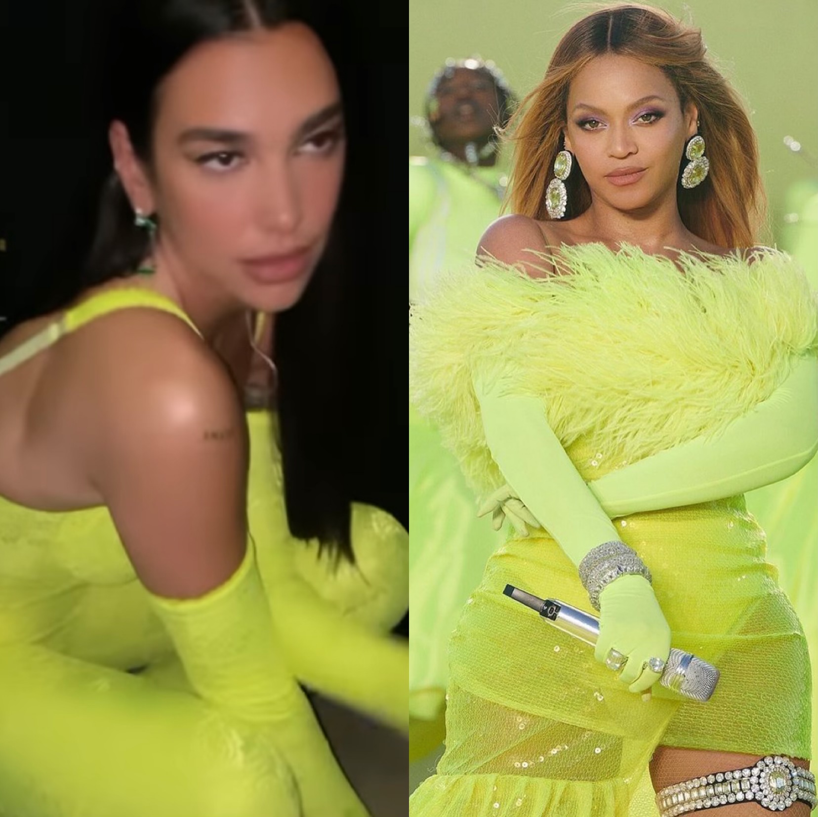 Dua Lipa dhe Beyonce rikthejnë ngjyrat më të guximshme, që menduam se s’do t’i shihnim më kurrë