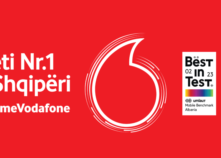 Vodafone Albania vlerësohet sërisht si rrjeti Nr.1 në Shqipëri edhe për 2023-in