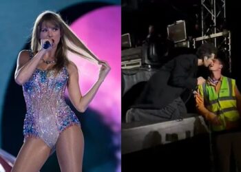 Pa partnerin duke u puthur me rojen, Taylor Swift i jep fund lidhjes