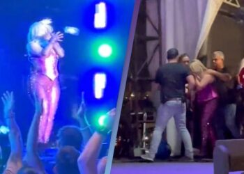 Incident në koncertin e Bebe Rexhës, këngëtaren e godasin me telefon në kokë