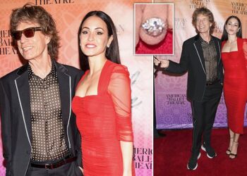 Mick Jagger fejohet me të dashurën 43 vite më të vogël