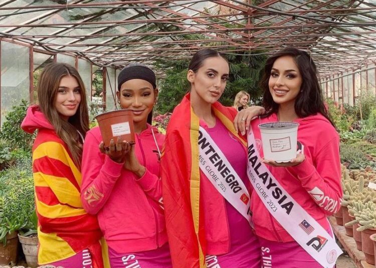 Kanë sjellë fara nga vendet e origjinës, bukuroshet e “The Miss Globe” lënë gjurmën e tyre në Kopshtin Botanik!