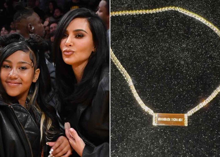 Kim Kardashian merr dhuratë nga vajza një varëse me diamante, por ka diçka të çuditshme!